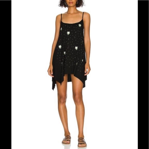 Lauren Moshi Dresses & Skirts - Constance Mini Tank Dress with Rhinestones